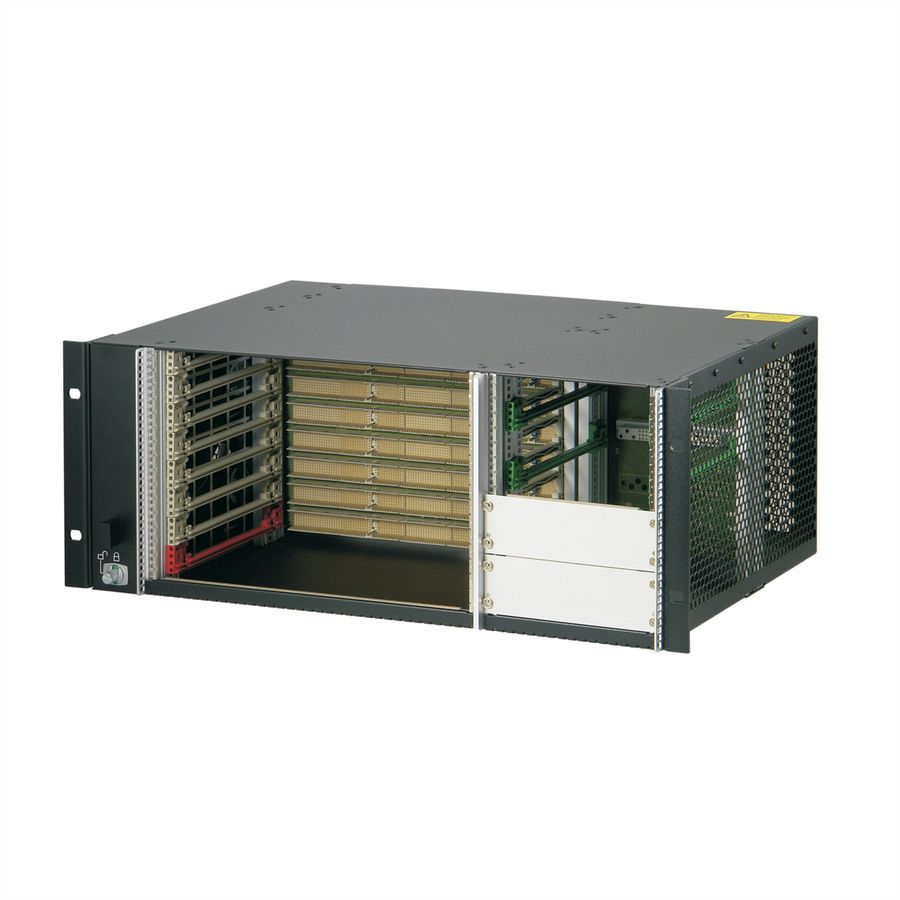 SCHROFF 4 HE, 8 Slot, mit Rear I/O, für 19"-Netzgerät - BGTR 4HE 275T 8SL CPCI 19"