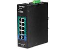 TRENDnet TI-PG102i 10-Port DIN-Rail Switch Industrial Gigabit Managed PoE+