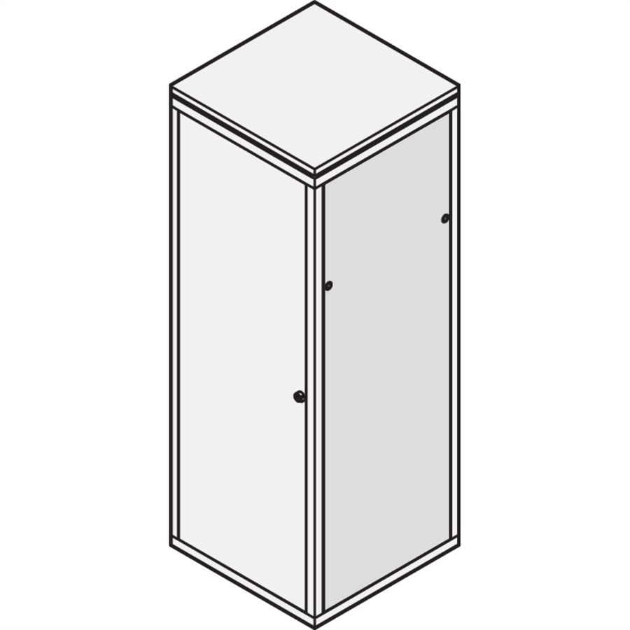 SCHROFF Seitenwand mit Schloss - SEITENWAND SET 47HE 900T 2ST
