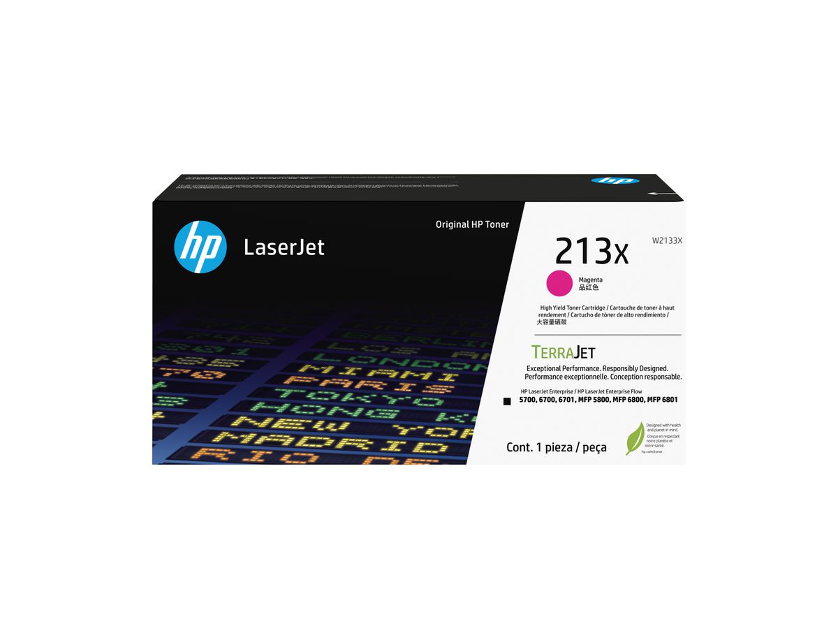 HP 213X Magenta Original LaserJet-Tonerkartusche mit hoher Reichweite