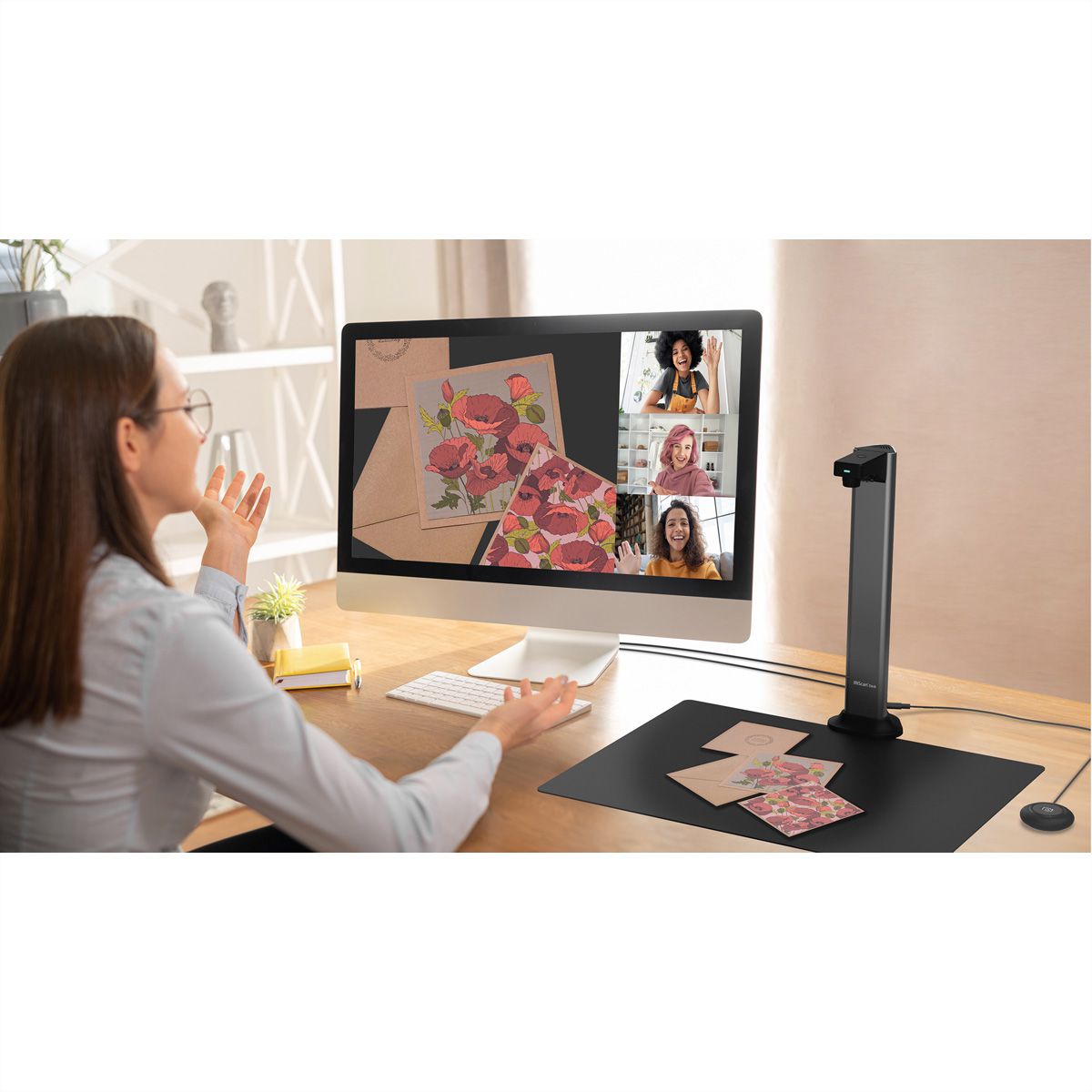 IRIScan Desk 7 Pro A3 Dokumentenscanner, Mobiler Desktop-Kamerascanner