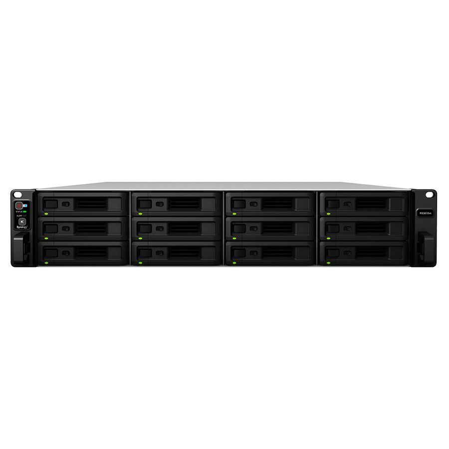 Synology RackStation RS3618xs NAS Rack (2U) Eingebauter Ethernet-Anschluss Schwarz D-1521