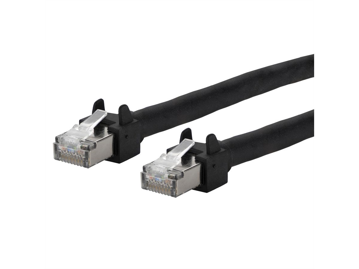 METZ CONNECT Patchkabel 6kV Flex500 Outdoor, schwarz, 1 m