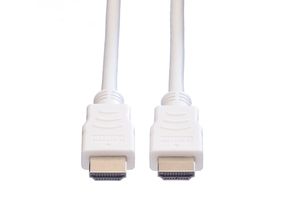 VALUE HDMI High Speed Kabel mit Ethernet, weiß, 3 m