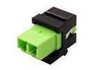 ROLINE Keystone LWL-Adapter LC/LC Duplex, Multimode, OM5