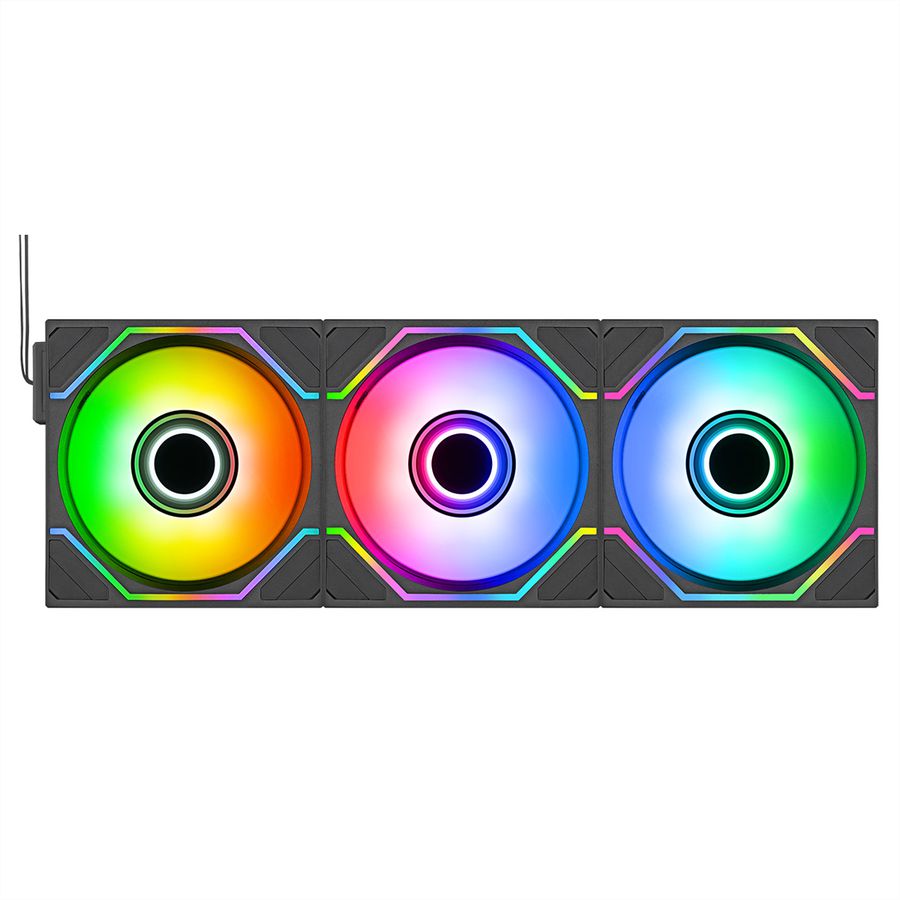 Thermaltake SWAFAN 120 EX INFINITY ARGB Sync 3-Fan Pack, schwarz
