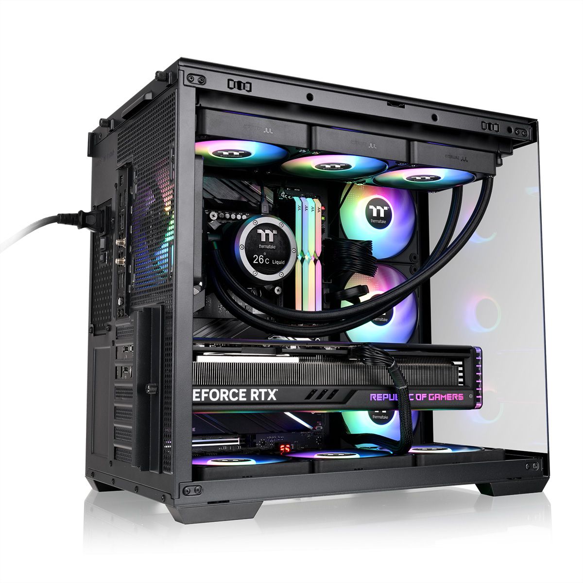 Thermaltake View 380 WS ARGB Mid Tower Gehäuse, schwarz