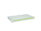 TELEGÄRTNER BASIS eco LWL-Panel mit Kupplungen, 24x LC Duplex, lindgrün, OM5
