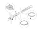 SCHROFF Kabelabfangschiene - KAB.ABFANGSCHIENE 600B R7035