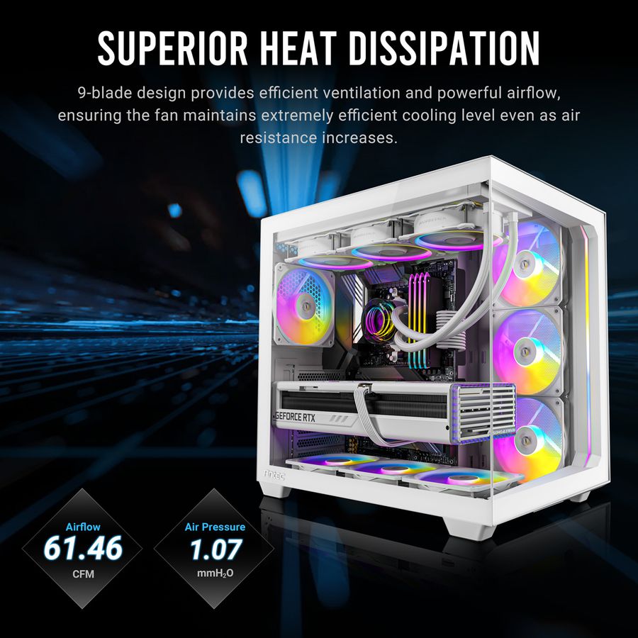 ANTEC P12R PWM ARGB REVERSE Fan PC Gehäuselüfter, schwarz