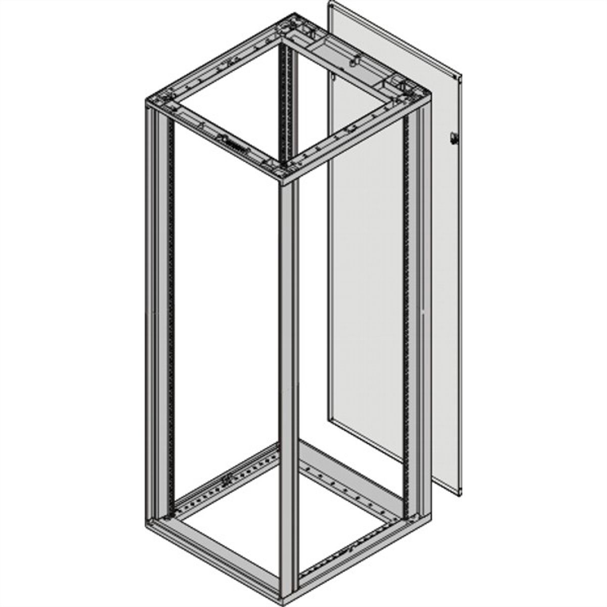 SCHROFF Rückwand - RUECKWAND 25HE 553B RAL7035