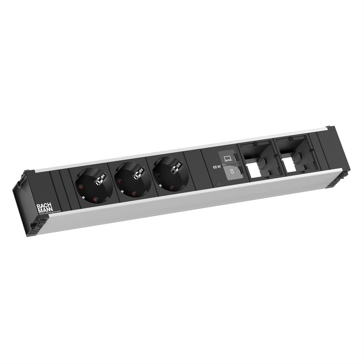 BACHMANN CONI 3xCEE7/3 1xUSB C/C 65W, 2xCM L=0,2m