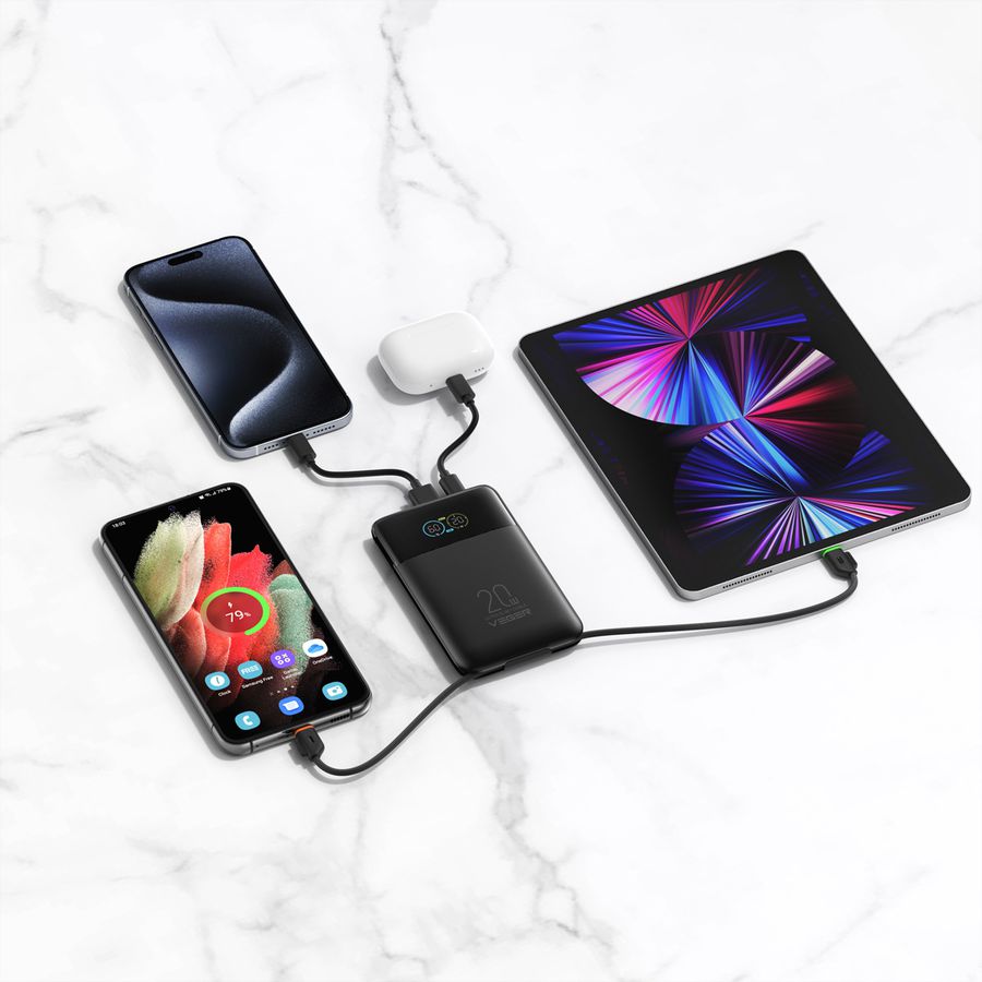 VEGER Powerbank W1211A 10000mah Black