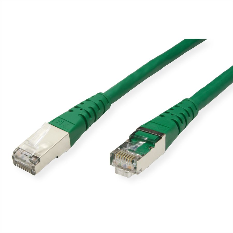 ROLINE Patchkabel Cat.6 (Class E) S/FTP (PiMF), grün, 2 m
