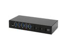 EX-12297HMS 7 Port USB 3.2 Gen 2x1 Metall HUB, mit 2x USB-C und 5x USB-A 3.2 Gen 1 Ports