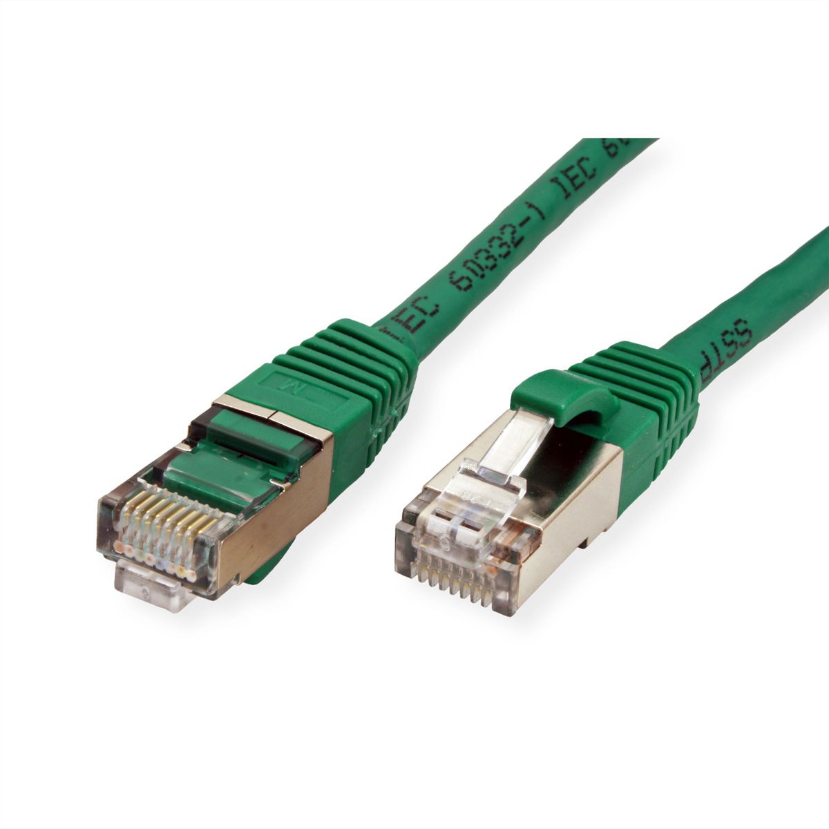 VALUE Patchkabel Cat.6 (Class E) S/FTP (PiMF), LSOH, grün, 3 m