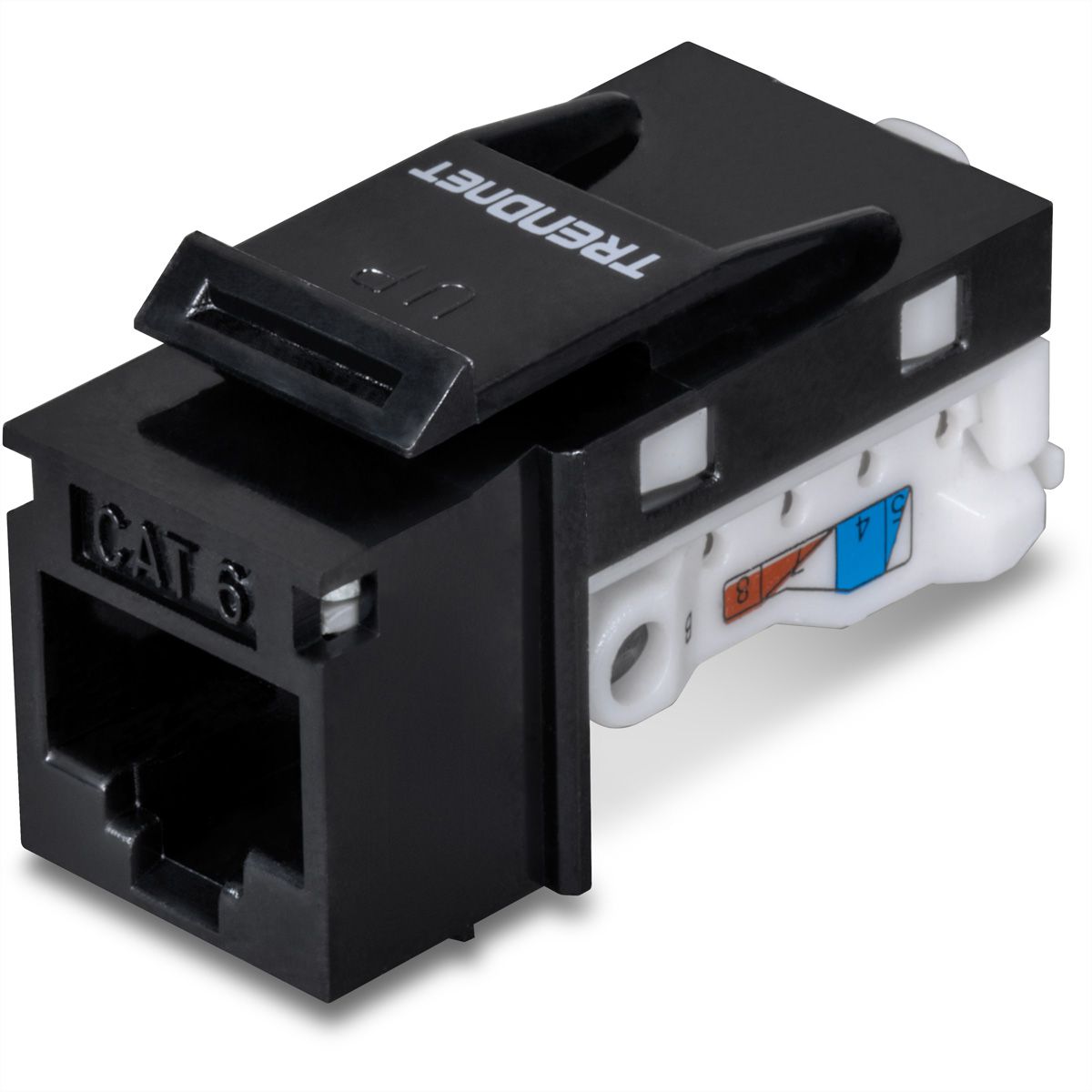 TRENDnet TC-K25C6BK Cat6 RJ-45 Keystone, 25er Pack schwarz, schwarz