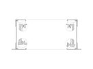 SCHROFF BGTR H M.GR.6HE 84TE 295T KD, Baugruppenträger mit Seitenwand Typ H