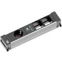 BACHMANN POWER FRAME Medium 1x Schutzkontakt 1x USB Charger 2x ABD