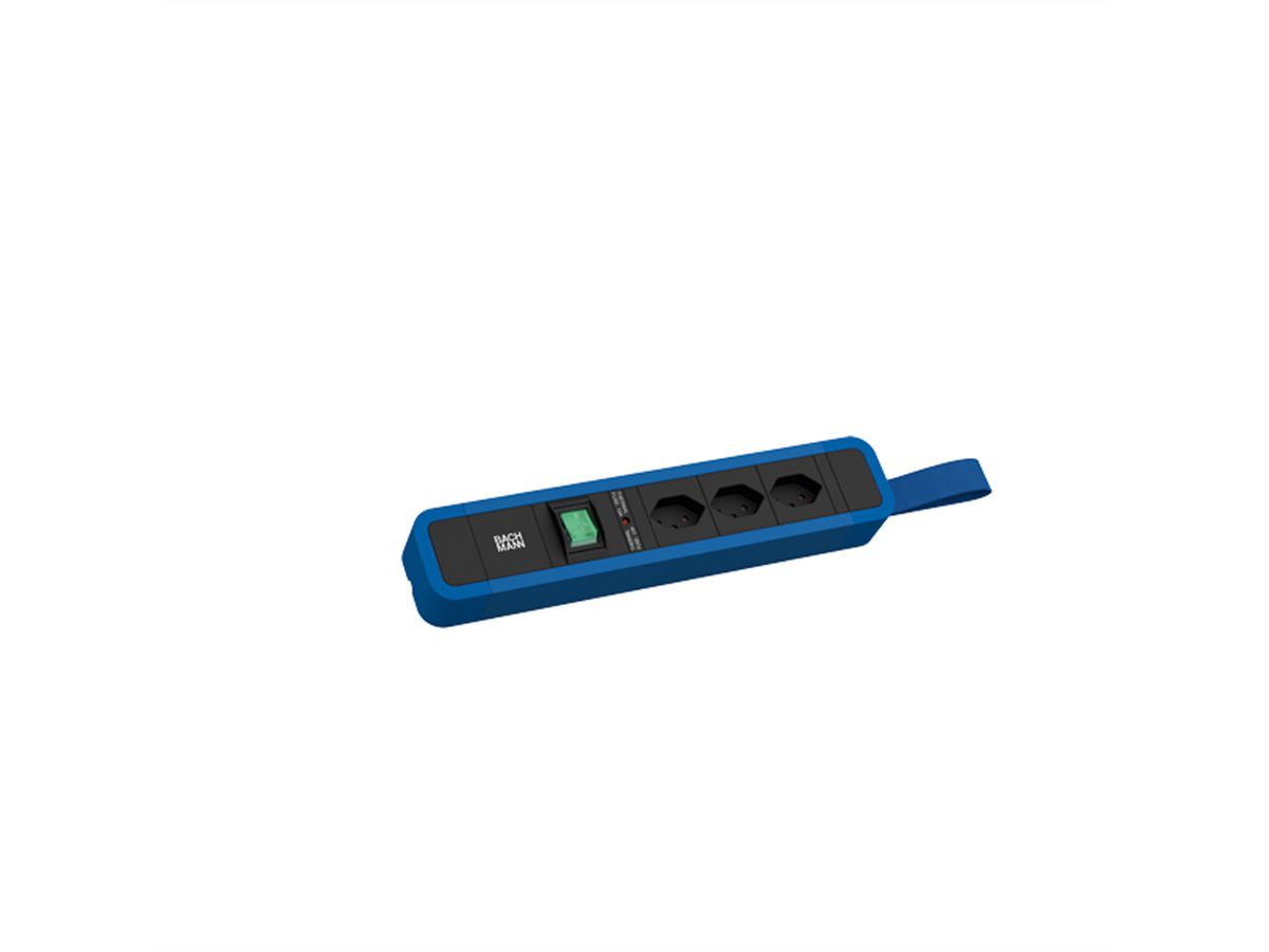 BACHMANN PRIMO 2 3xCH 90° 1xSchalter mit Schlaufe 2m T12 RAL5010
