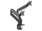 ROLINE LCD-Doppelarm, Tischmontage, Gasfeder, je 5 Gelenke, , bis 2x 15 kg, bis 35"