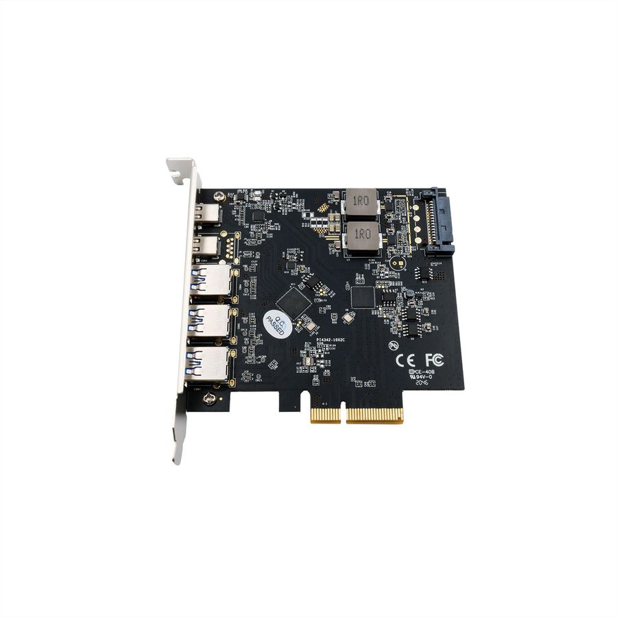 EXSYS EX-12006 5 Port USB 3.2 Gen2 PCIe Karte 3x USB-A und 2x USB-C