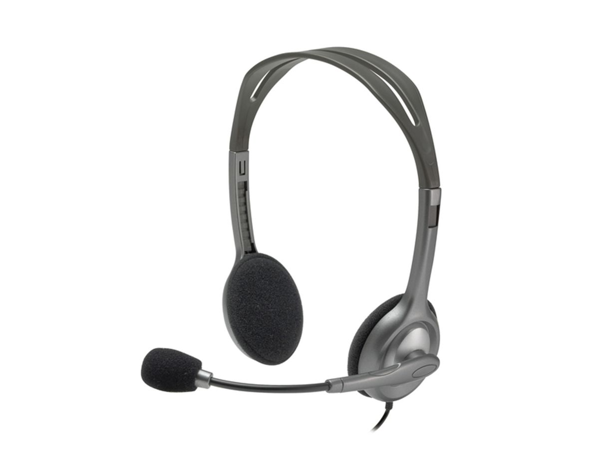 Logitech H111 Kopfhörer Kabelgebunden Kopfband Büro/Callcenter Grau