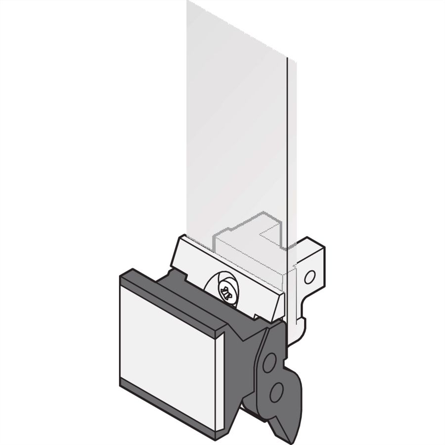SCHROFF Aushebegriff in Trapezform, Typ 2 - TRAPEZGRIFF OP RAL9005 10STK