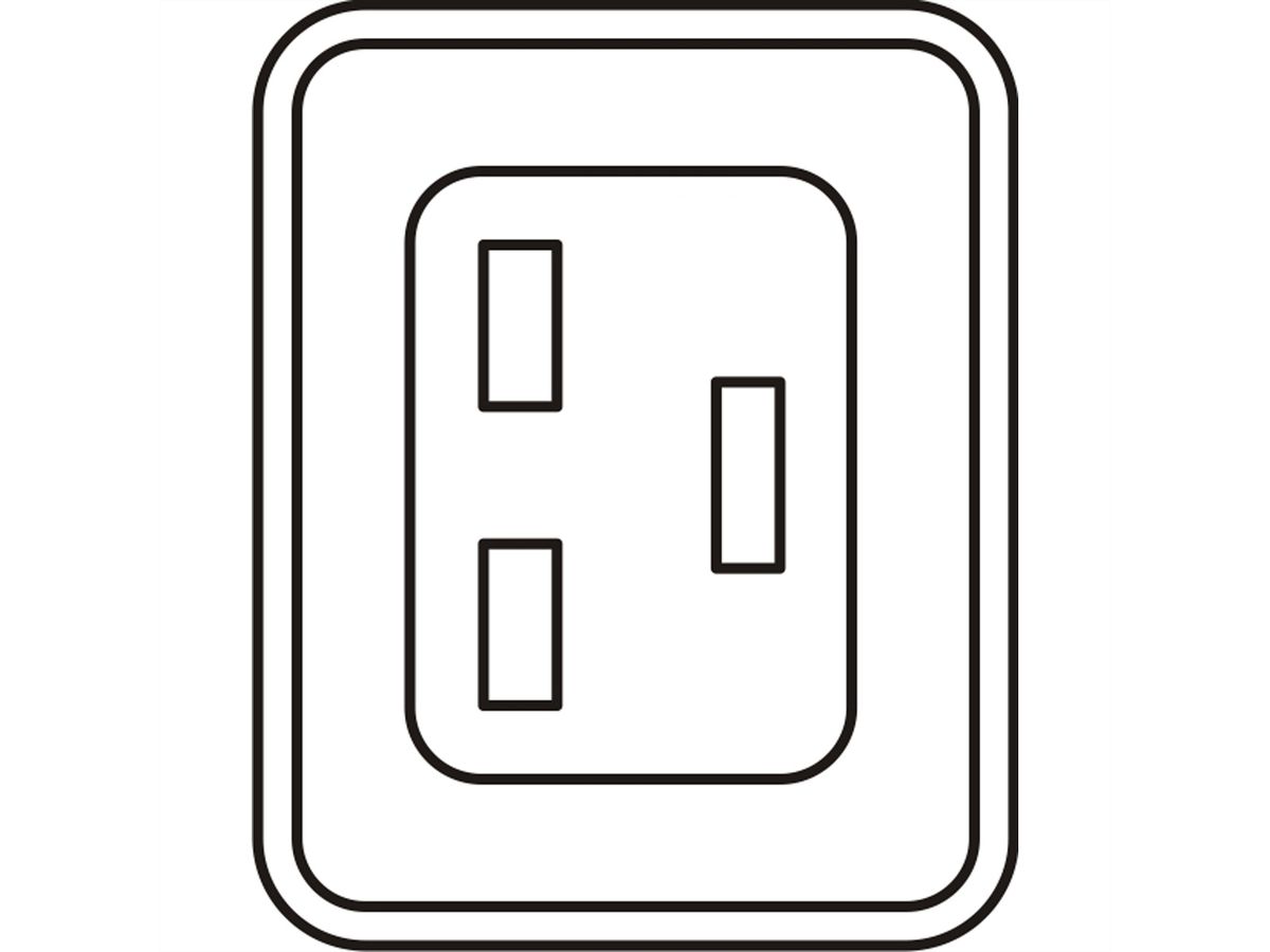 SCHROFF IEC-Steckdosenleiste, C19 - STECKDL. 32A 12XC19 947,5LG