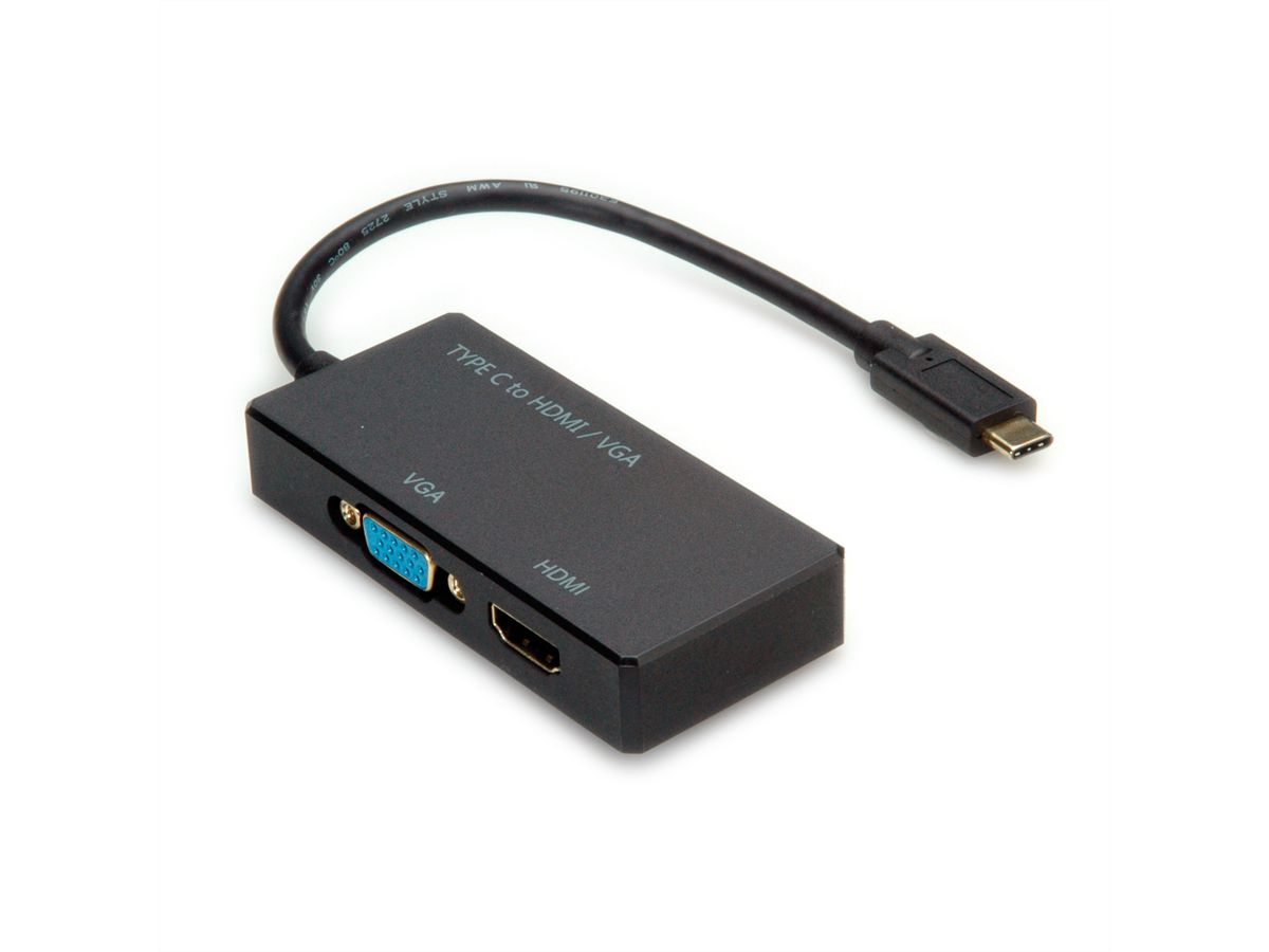 VALUE Display Adapter USB Typ C - VGA / HDMI