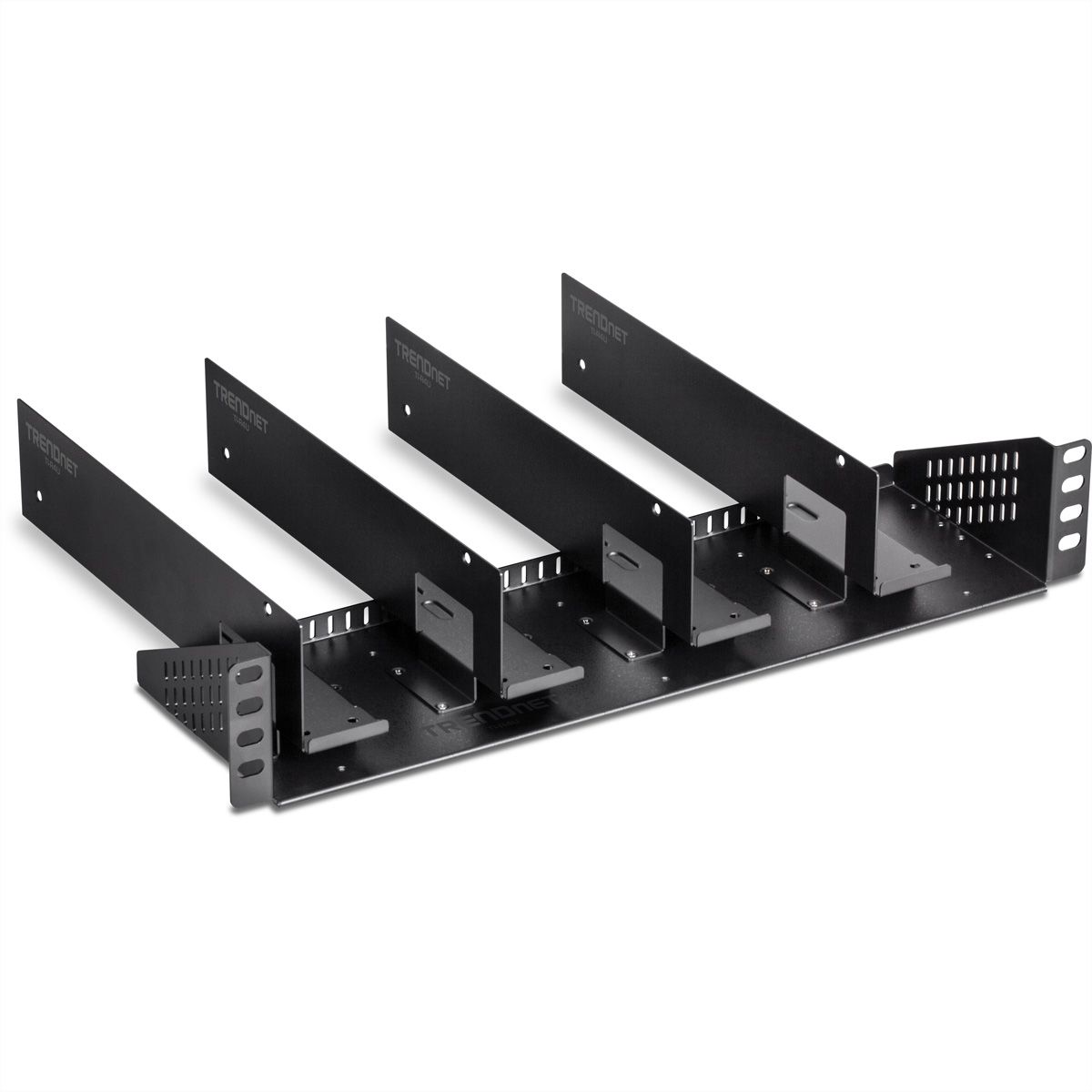 TRENDnet TI-R4U 19-Zoll rackmontierbares vertikales Chassis, für industrielle Netzteile