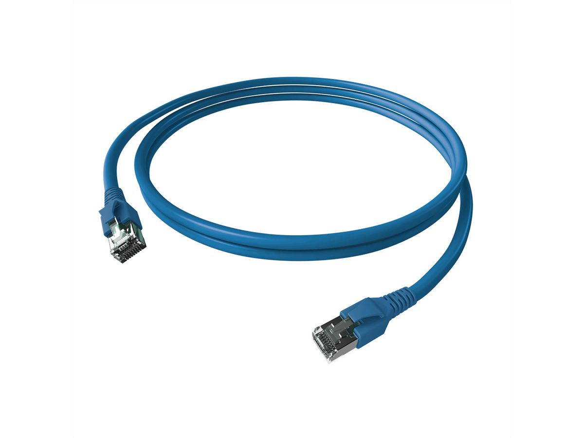 EasyLan FlexBoot Patchkabel Kat.6A, S/FTP, blau, 7,5 m