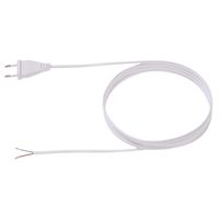BACHMANN Zuleitung 2x0,75 3m schwarz, H03VVH2-F Eurostecker einzelnverpackt