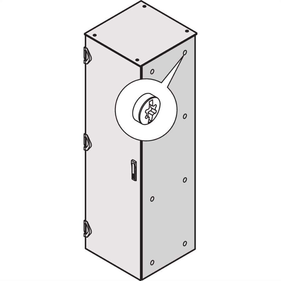 SCHROFF Seitenwand, geschraubt für EMC - SWD 2000H 600T HF 7021 2STK