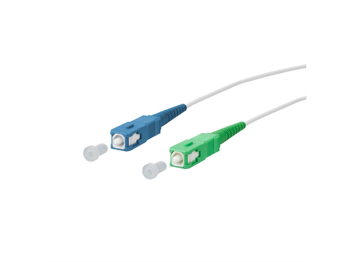 METZ CONNECT OpDAT Patchkabel, SC-S/SC-S APC OS2, 1 m