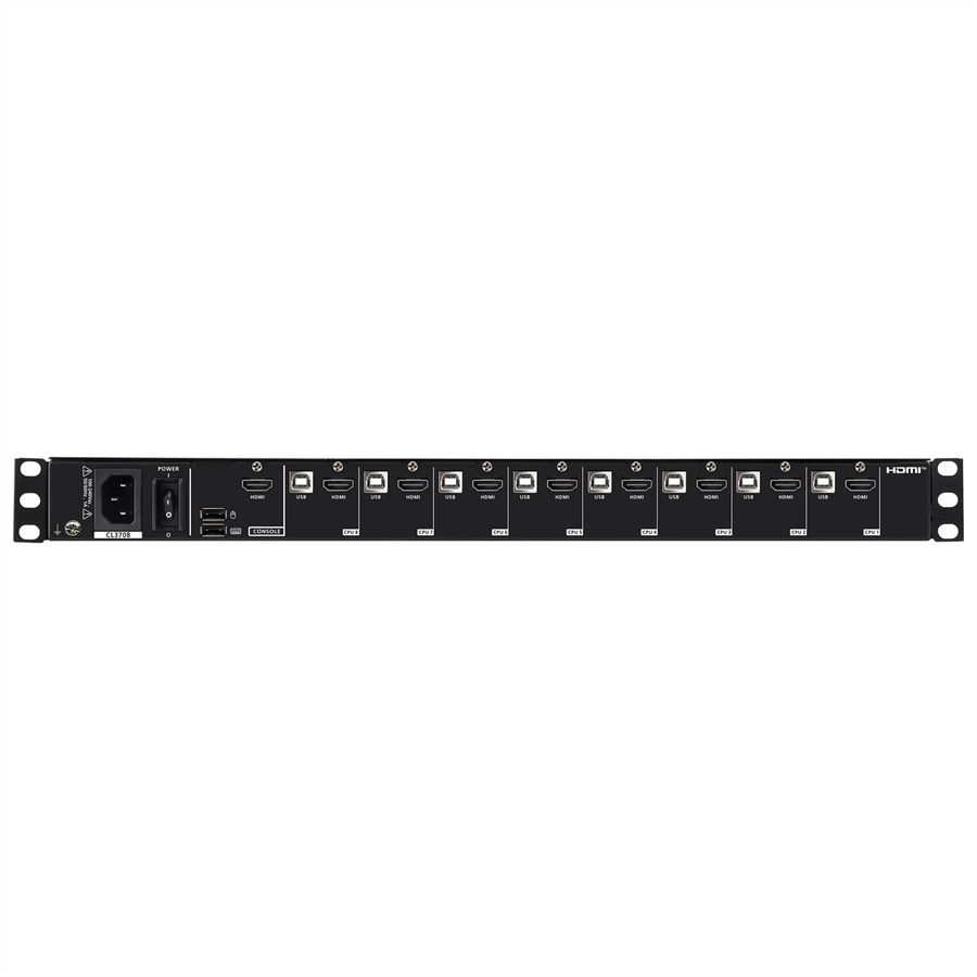 ATEN CL3708NW F 8-Port-USB-HDMI-Einzelschienen-Breitbild-LCD-KVM-Konsole, FR-Layout