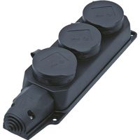 BACHMANN Verteiler Steckdose 3xCEE7/3, 3x Schutzkontakt IP44