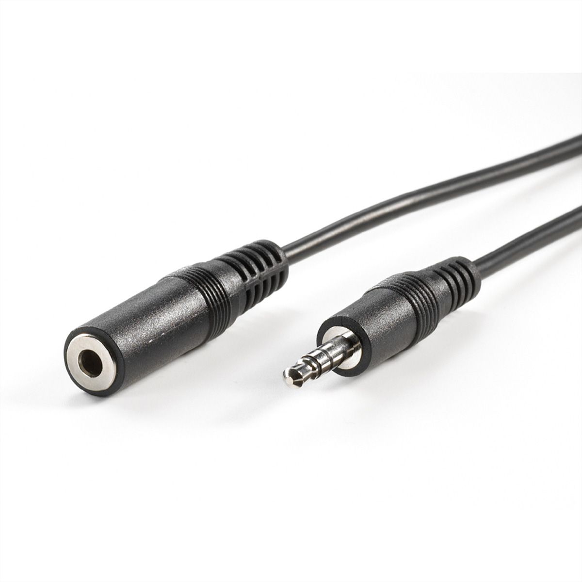 VALUE 3,5mm Verlängerungskabel ST / BU, schwarz, 5 m