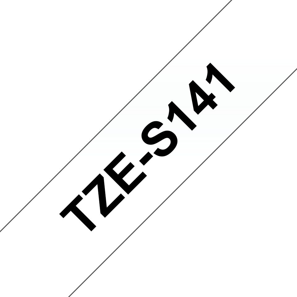 Brother Pro Tape TZe-S141 Schriftband – schwarz auf transparent