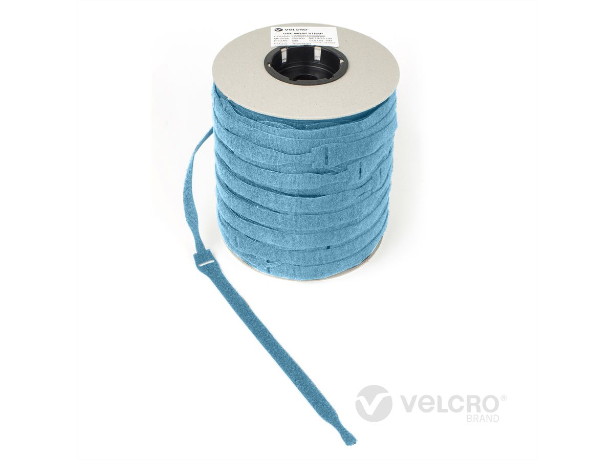 VELCRO® One Wrap® Strap 20mm x 230mm, 750 Stück, türkis