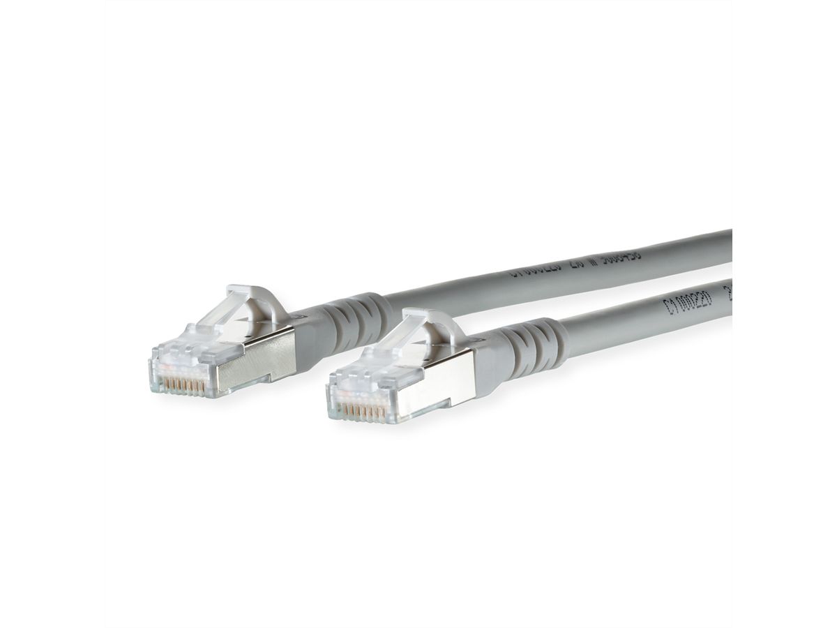 METZ CONNECT Patchkabel Cat.6A AWG 26, LSOH, grau, 0,5 m