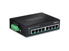 TRENDnet TI-PE80 Industrial Fast Ethernet PoE+ DIN-Rail Switch 8-Port