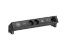 BACHMANN DESK2 1xIOTspot 2xSchutzkontakt, USB Charger 1xABD 0,2m GST18,sw
