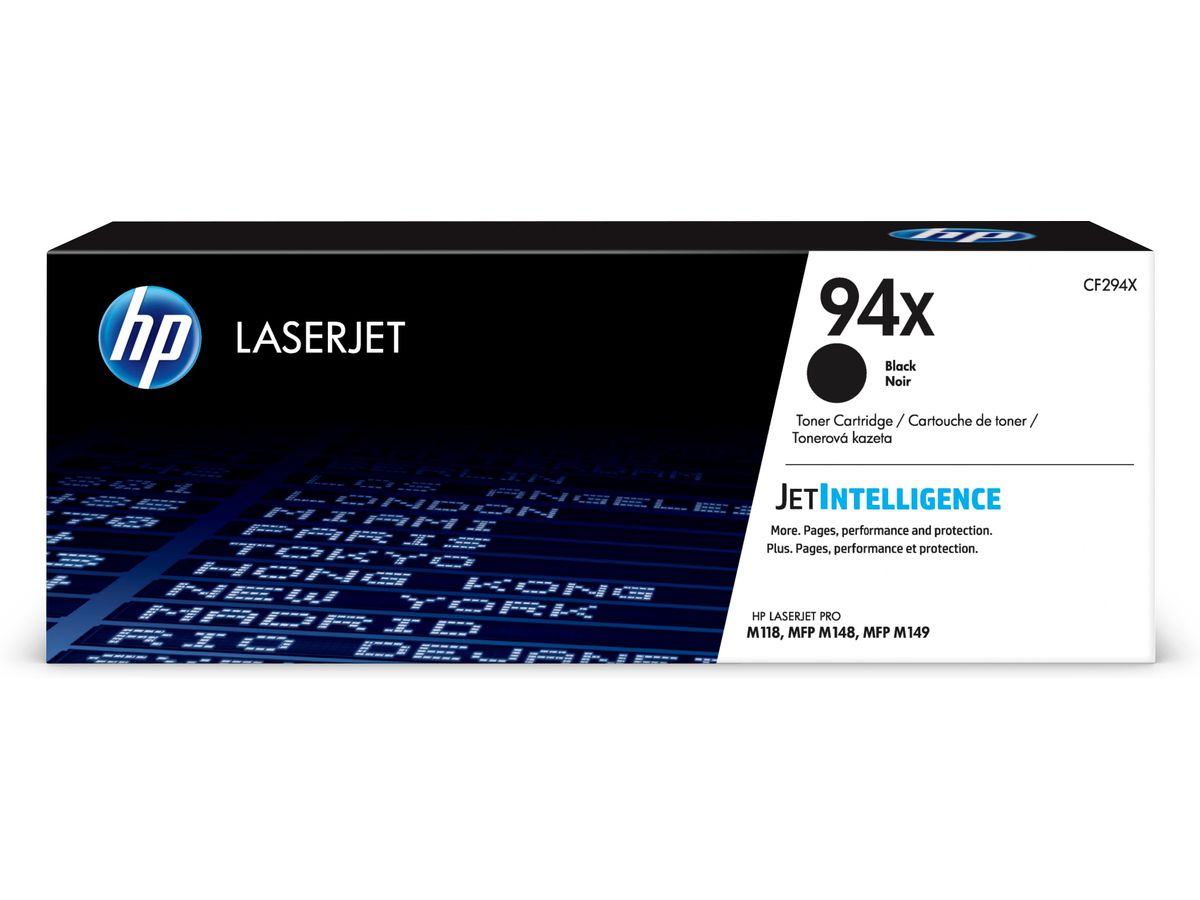 HP 94X Schwarz Original LaserJet Tonerkartusche mit hoher Reichweite