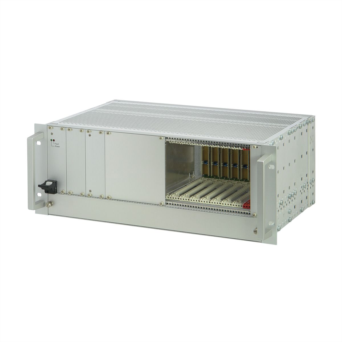 SCHROFF System, 4 HE, 8 Slot, mit Rear I/O, 19" kompatibles Netzgerät - BGT 4HE(3+1HE)LUE.8SL250W AC