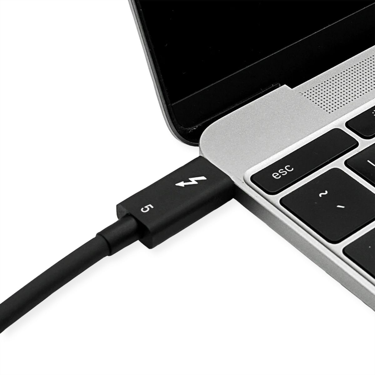 ROLINE Thunderbolt™ 5 Kabel, USB C-C, ST/ST, 8K UHD-2, 80Gbit/s, 240W, passiv, schwarz, 0,5 m