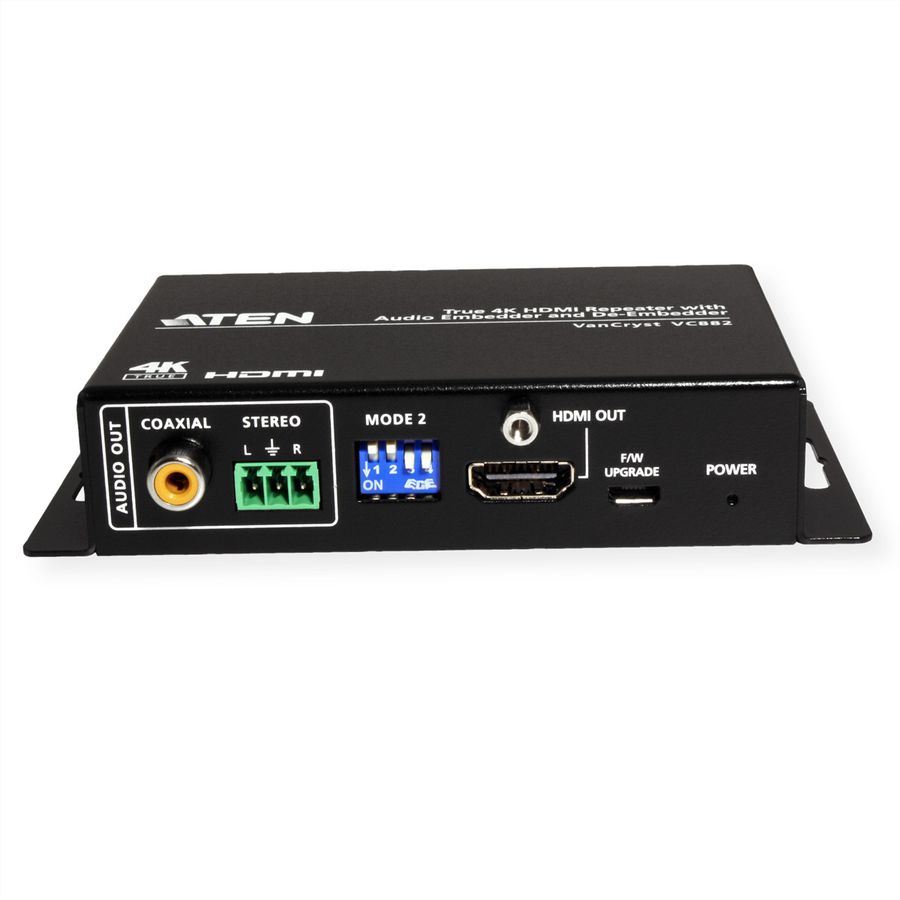 ATEN VC882 True 4K HDMI Repeater mit Audio Embedder und De-Embedder