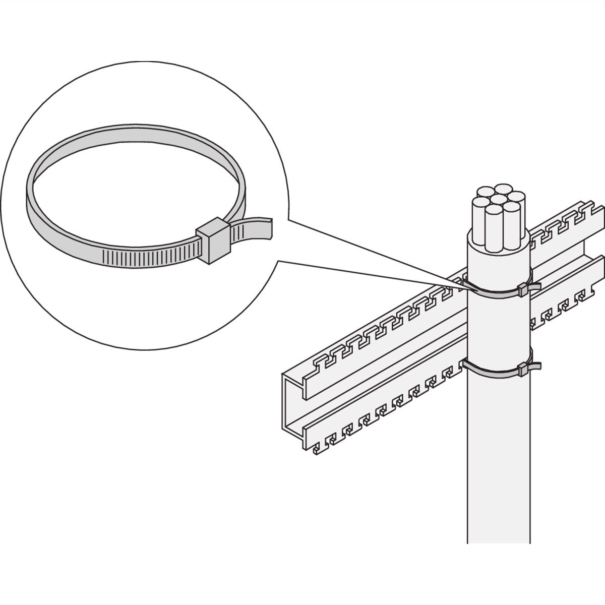 SCHROFF Kabelbinder - KABELBINDER 360MMX5.0MM(25ST)