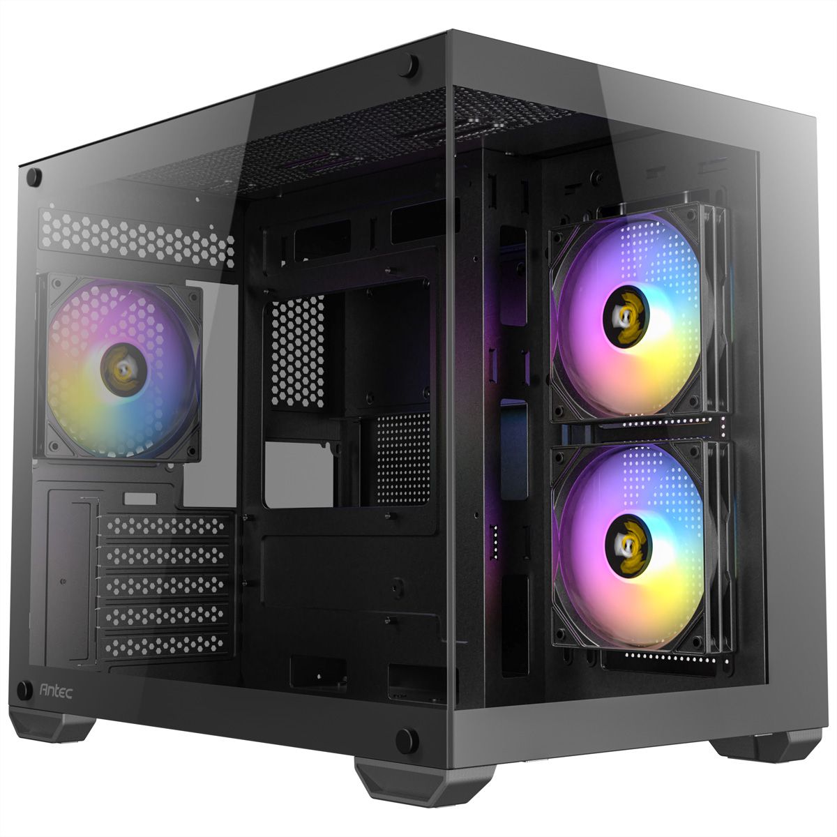 ANTEC CX600M ARGB B Micro-ATX Tower Gaming PC Gehäuse, schwarz