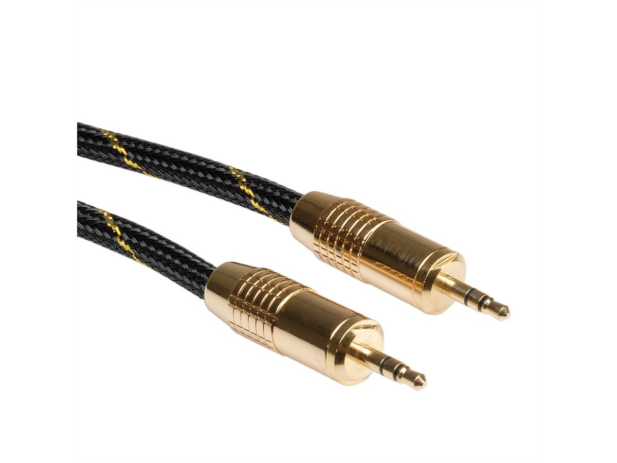 ROLINE GOLD 3,5mm Audio-Verbindungskabel ST/ST, 2,5 m